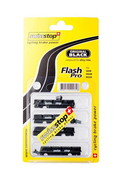 SwissStop FlashPro Original Black Brake Pads (SHIMANO-SRAM)