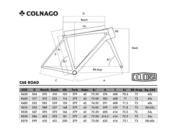 Colnago C68 Titanium frameset