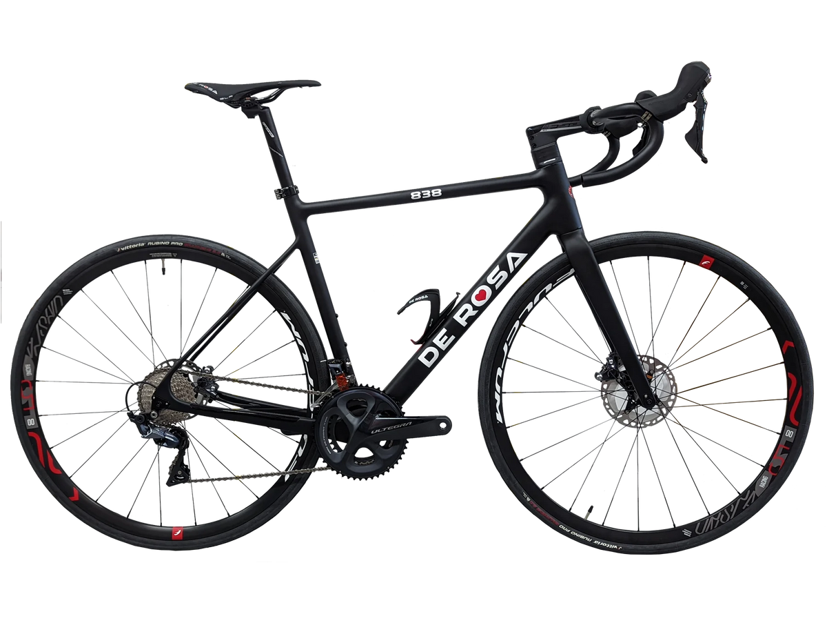 De Rosa 838 Disc De Rosa Bikes For Sale Wrench Science Silver Black 2023 56cm CT Sloping TT 58.3cm 31716 Frame only 2023