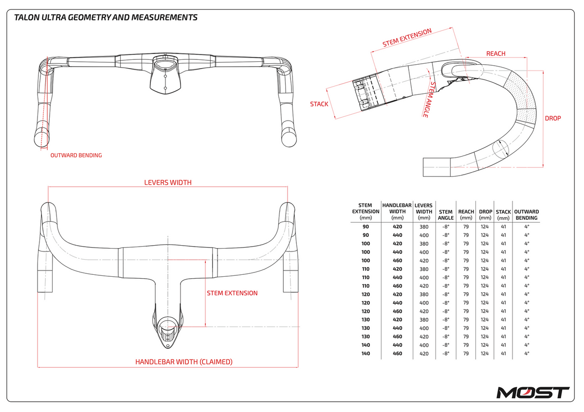 Pinarello Most Talon Ultra Light Handlebar - La Bicicletta Pinarello Most Talon Ultra Light Handlebar - La Bicicletta