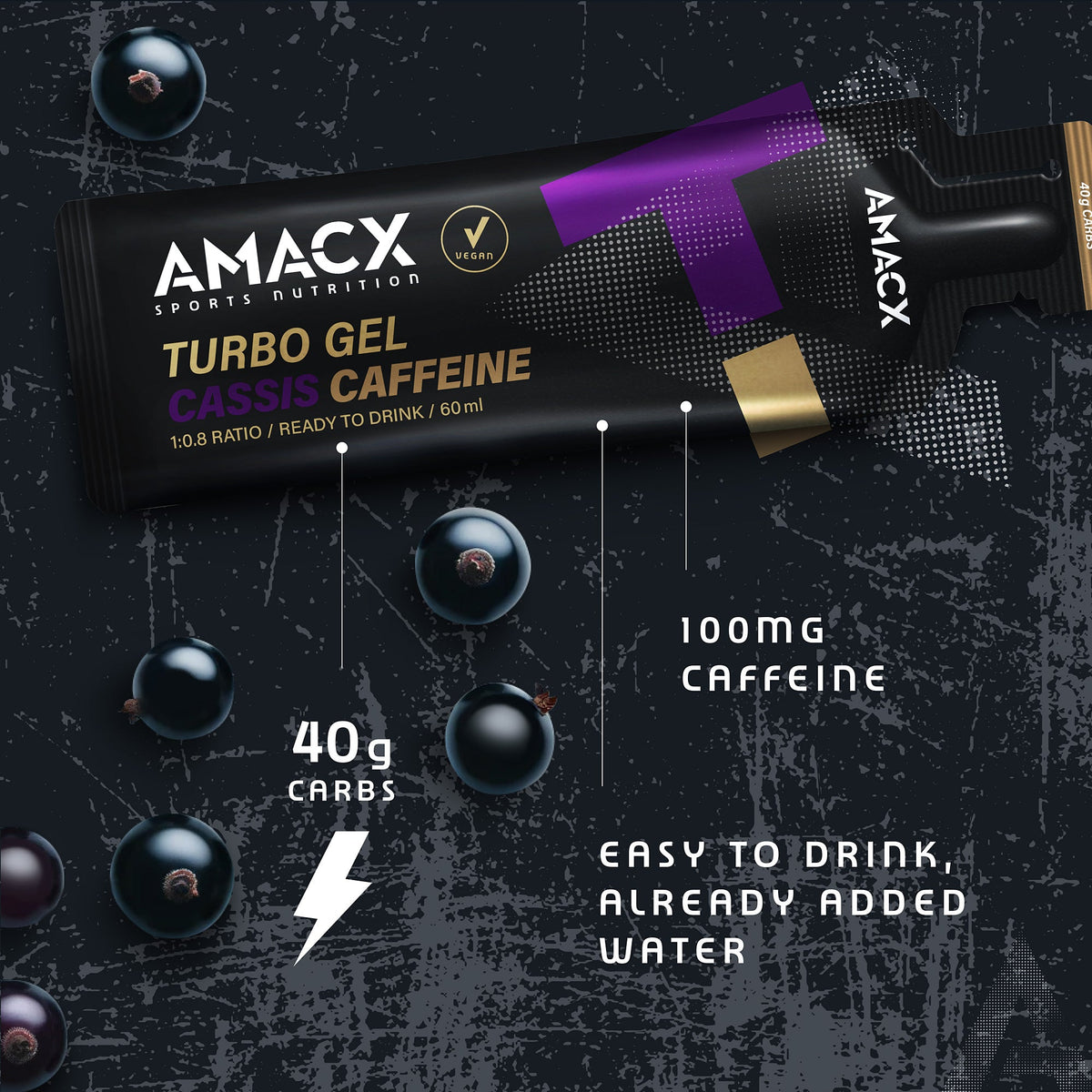 Amacx Turbo Gel Cassis Caffeine