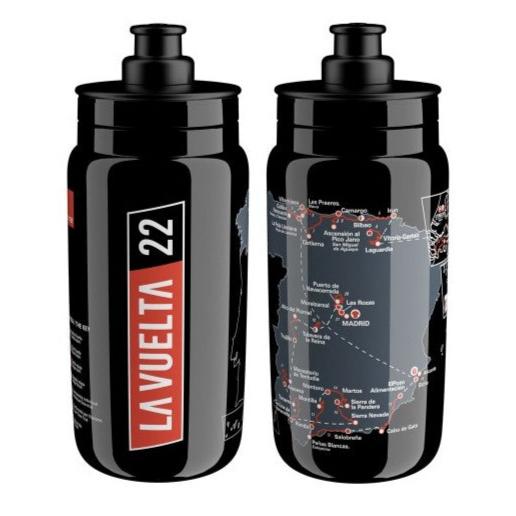 ELITE Fly Vuelta a España Map BLACK Water Bottle 550ml