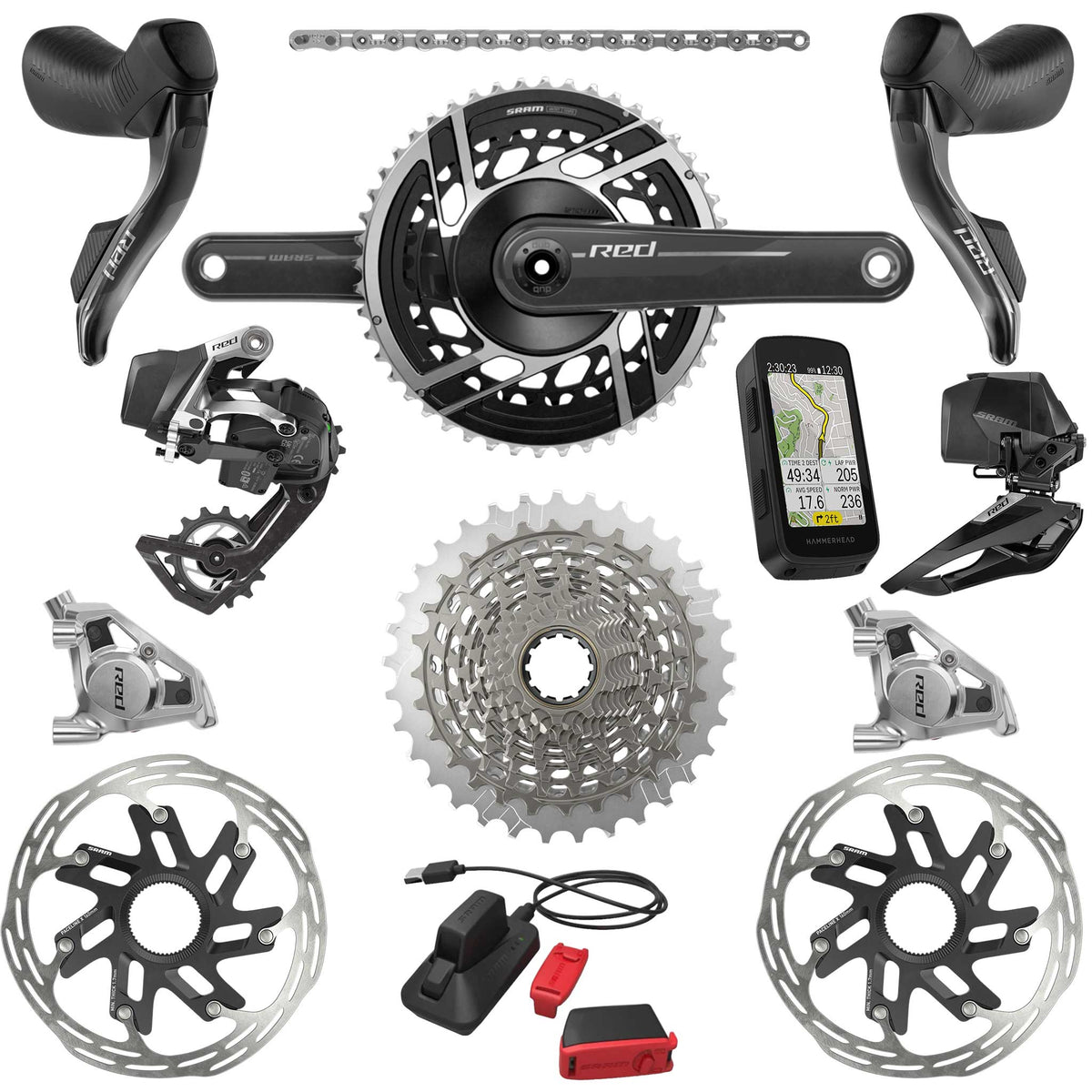 Sram Red E1 2x Groupset